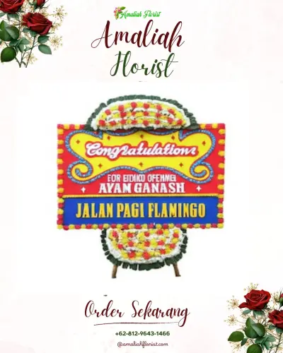 Bunga Papan Congratulation di Dusun Besar